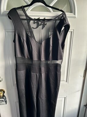 Ashley Stewart Peek A Boo Tummy Large (14) Jumpsuit NWT So Cute  S1